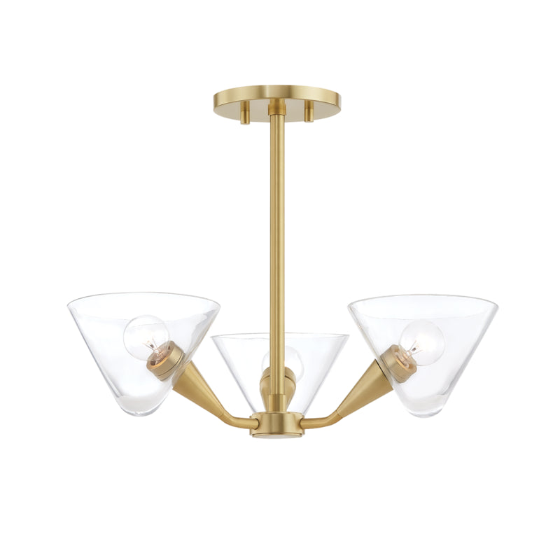 Mitzi Isabella H327603-AGB Ceiling Light - Aged Brass