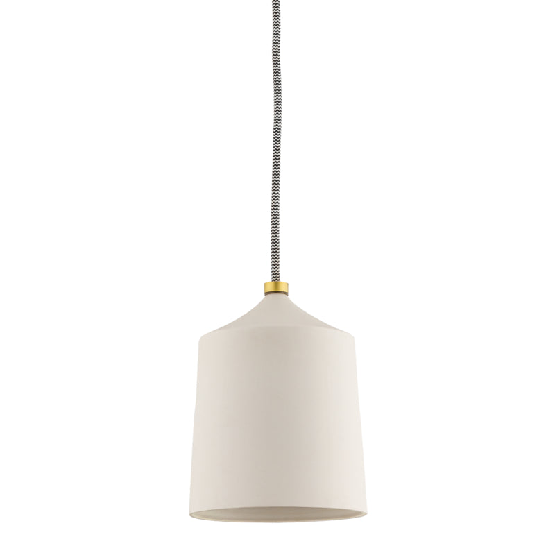 Mitzi Megan H339701-AGB/MW Pendant Light - Aged Brass/Matte White