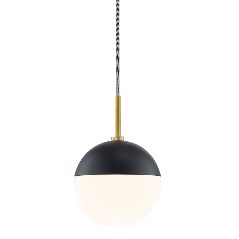 Mitzi Renee H344701-AGB/BK Pendant Light - Aged Brass/Black