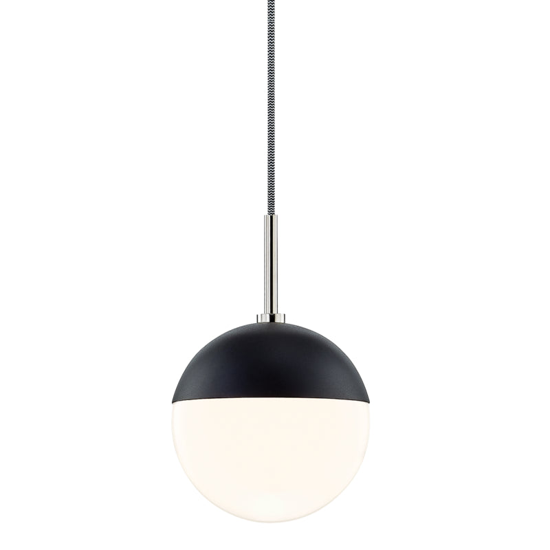 Mitzi Renee H344701-PN/BK Pendant Light - Polished Nickel/Black