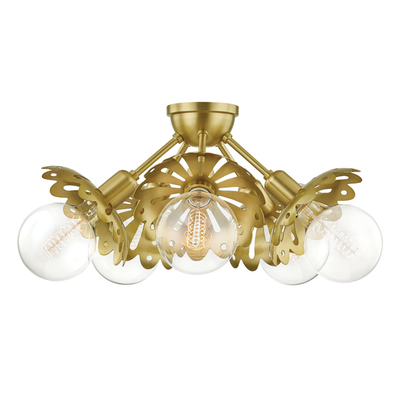 Mitzi Alyssa H353605-AGB Ceiling Light - Aged Brass