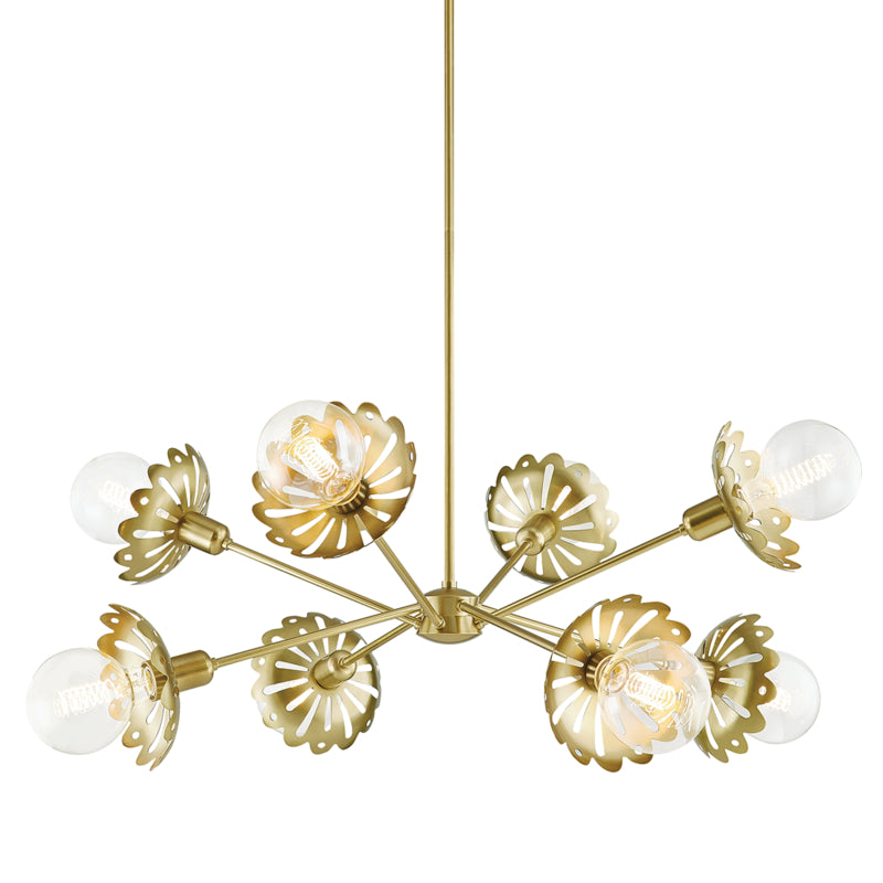 Mitzi Alyssa H353808-AGB Chandelier Light - Aged Brass