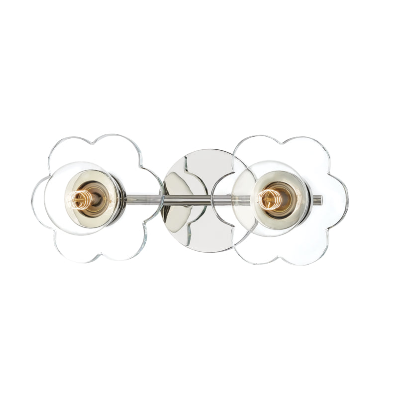 Mitzi Alexa H357302-PN Bath Vanity Light 15 in. wide - Polished Nickel