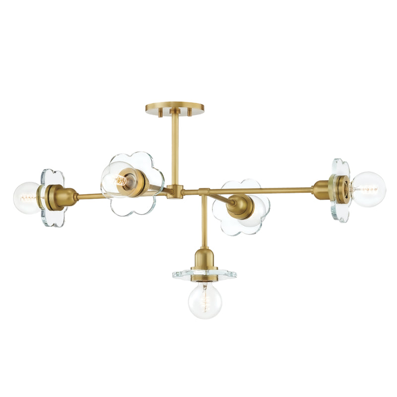 Mitzi Alexa H357805-AGB Chandelier Light - Aged Brass