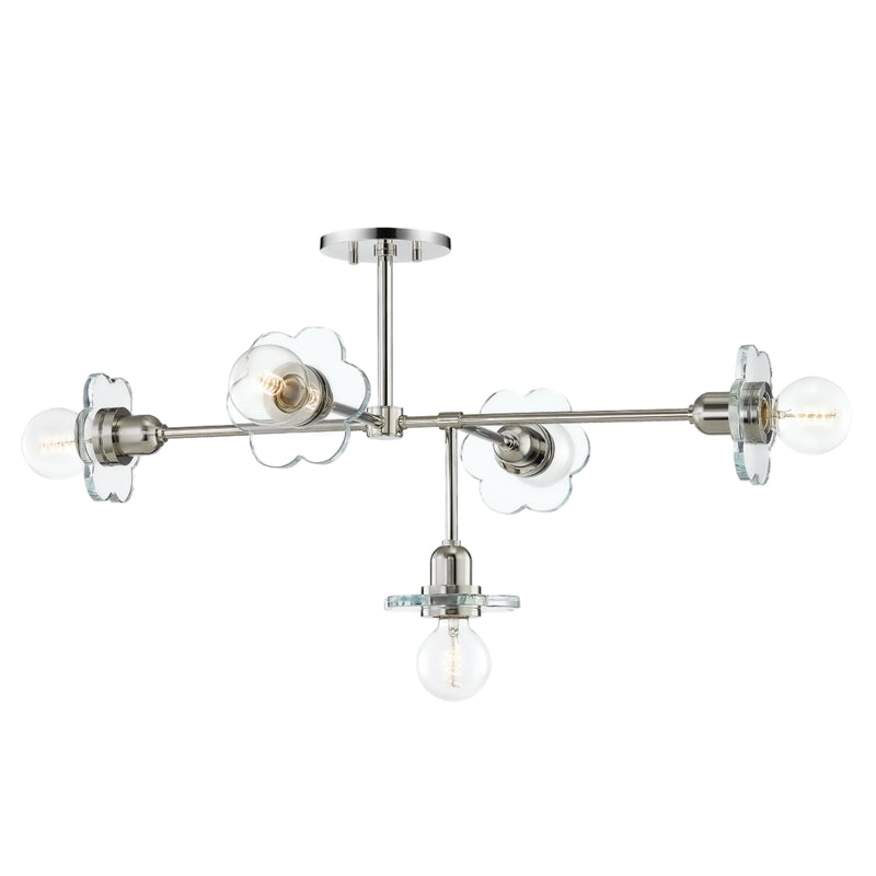 Mitzi Alexa H357805-PN Chandelier Light - Polished Nickel