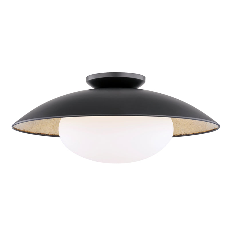 Mitzi Cadence H368601L-BLK/GL Ceiling Light - Black Lustro/Gold Leaf Combo