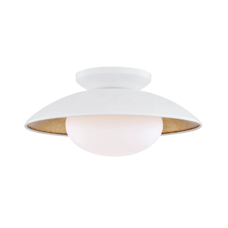 Mitzi Cadence H368601M-WH/GL Ceiling Light - White Lustro/Gold Leaf Combo