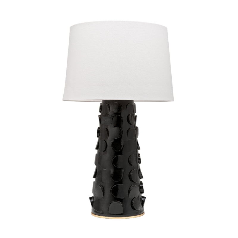 Mitzi Lighting HL335201-BLK/GL  Naomi Lamp Black Lustro/Gold Leaf