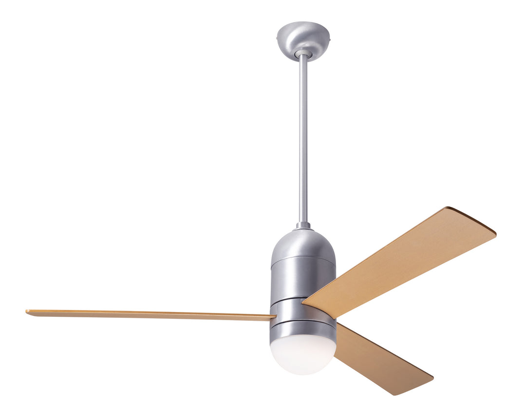 Modern Fan Company Cirrus DC CIR-BA-50-MP-355-RC Ceiling Fan - Brushed Aluminum, Maple/