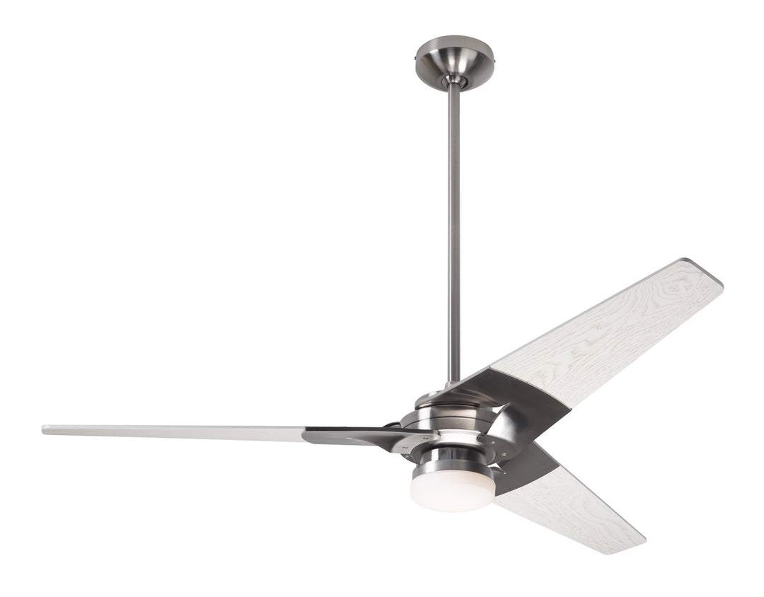 Modern Fan Company Torsion TOR-BN-52-WW-271-002 Ceiling Fan - Bright Nickel, Whitewash/