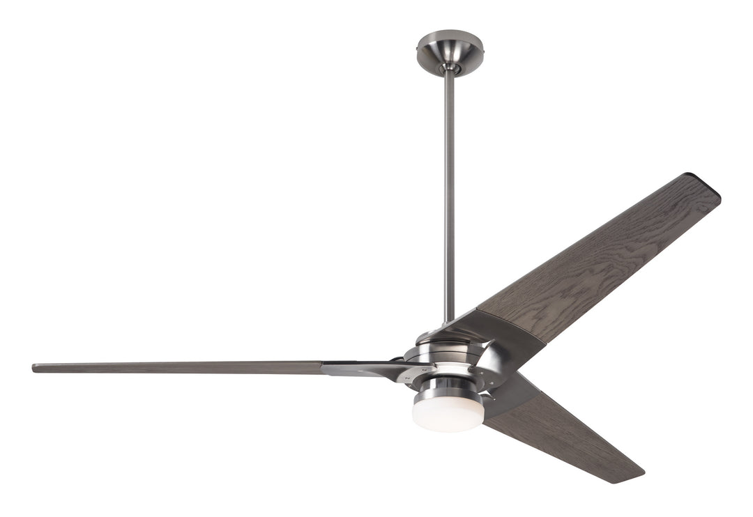 Modern Fan Company Torsion TOR-BN-62-GY-271-002 Ceiling Fan - Bright Nickel, Graywash/