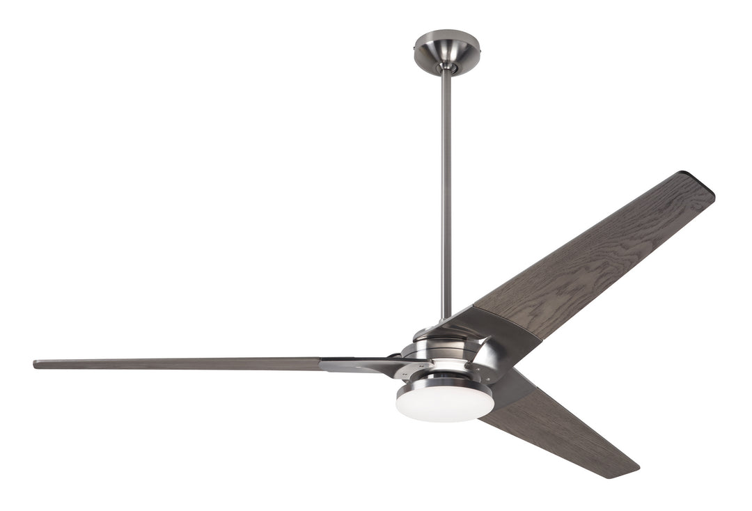 Modern Fan Company Torsion TOR-BN-62-GY-272-002 Ceiling Fan - Bright Nickel, Graywash/