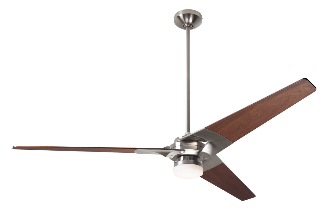 Modern Fan Company Torsion TOR-BN-62-MG-271-002 Ceiling Fan 62 - Bright Nickel, Mahogany/