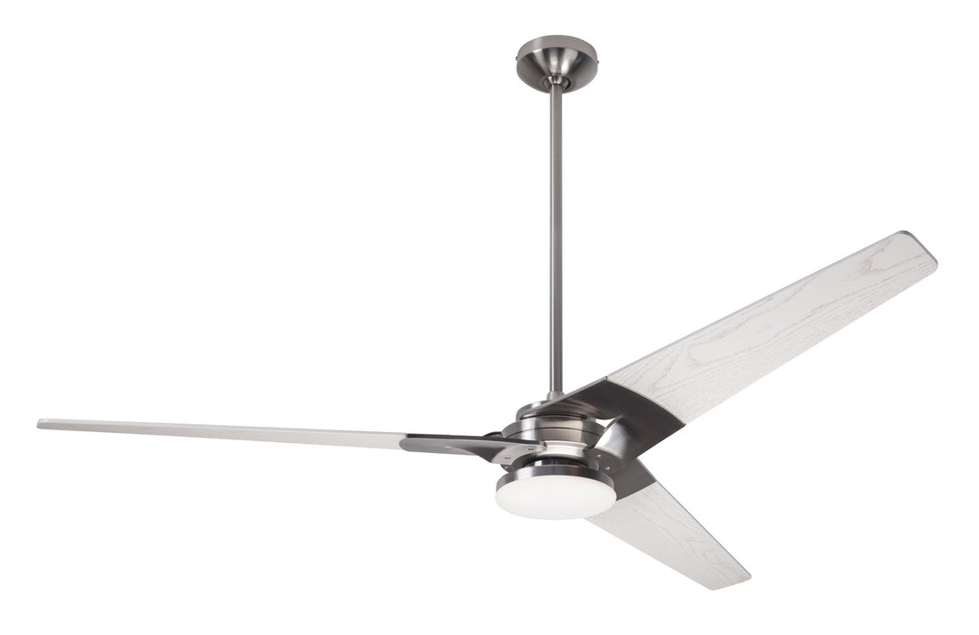 Modern Fan Company Torsion TOR-BN-62-WW-272-002 Ceiling Fan - Bright Nickel, Whitewash/