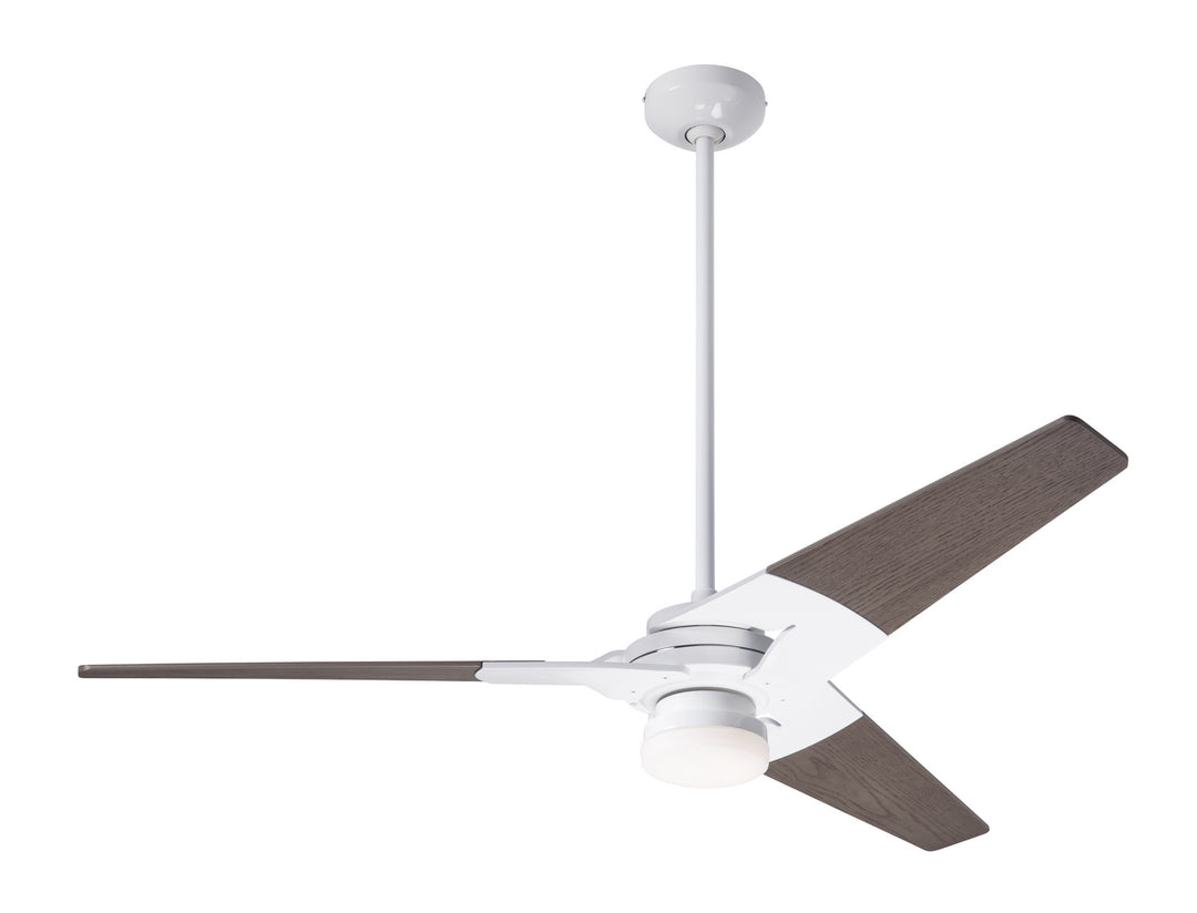 Modern Fan Company Torsion TOR-GW-52-GY-271-002 Ceiling Fan - Gloss White, Graywash/