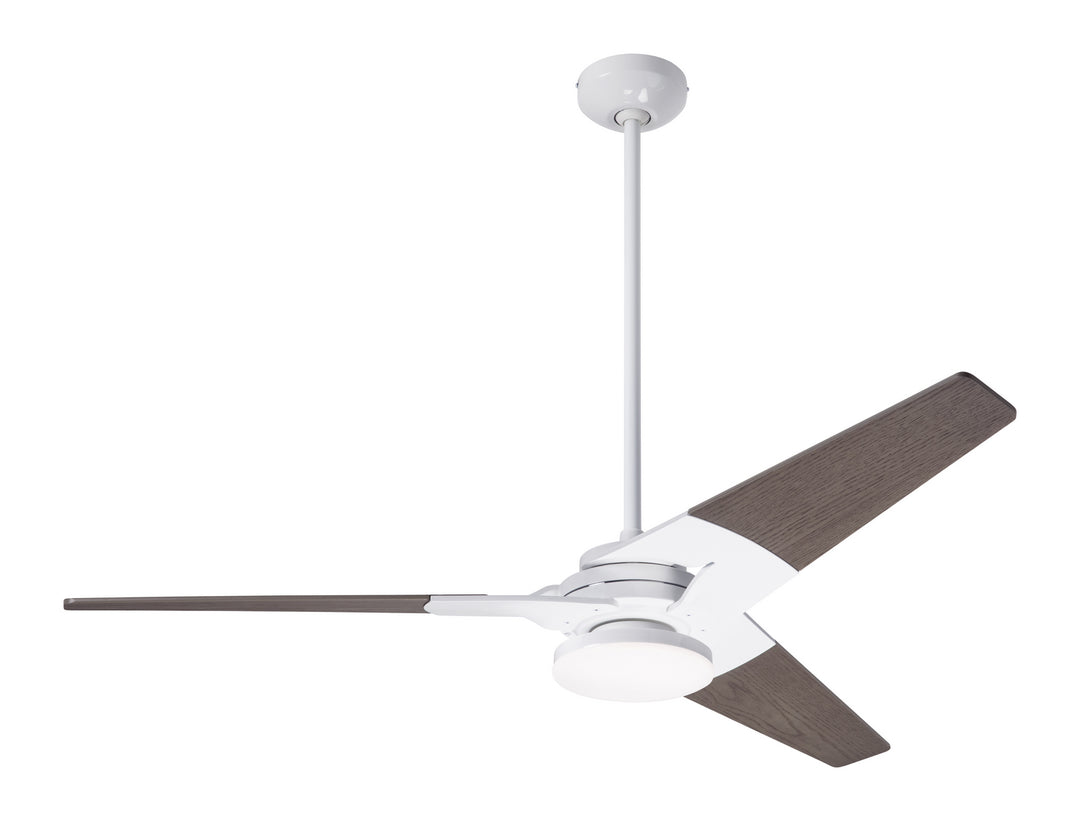 Modern Fan Company Torsion TOR-GW-52-GY-272-002 Ceiling Fan - Gloss White, Graywash/