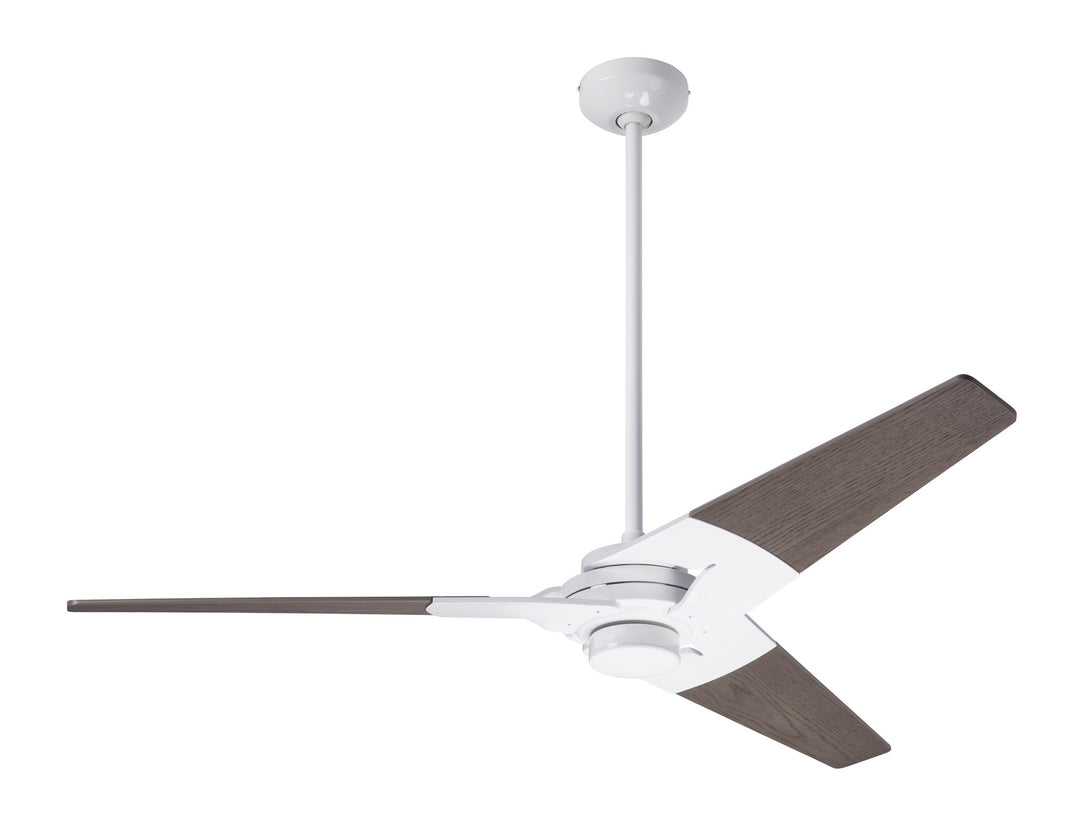 Modern Fan Company Torsion TOR-GW-52-GY-NL-001 Ceiling Fan - Gloss White, Graywash/