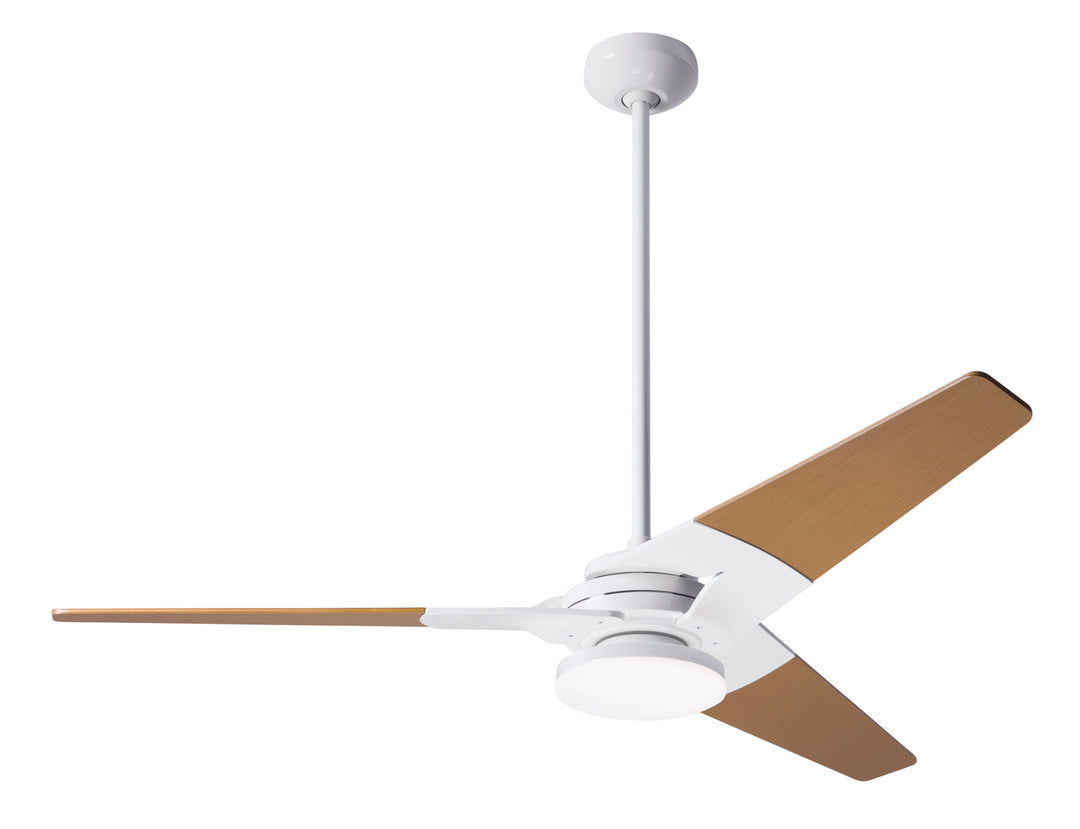 Modern Fan Company Torsion TOR-GW-52-MP-272-002 Ceiling Fan - Gloss White, Maple/