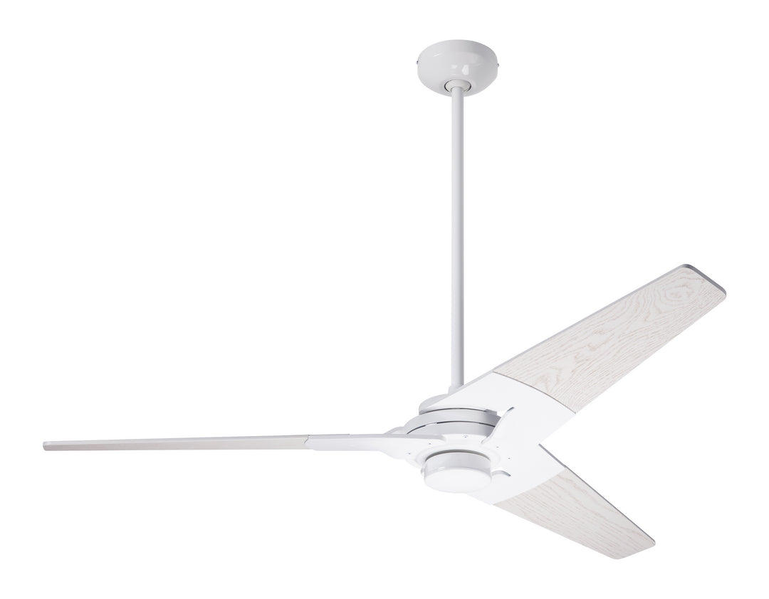 Modern Fan Company Torsion TOR-GW-52-WW-NL-001 Ceiling Fan - Gloss White, Whitewash/