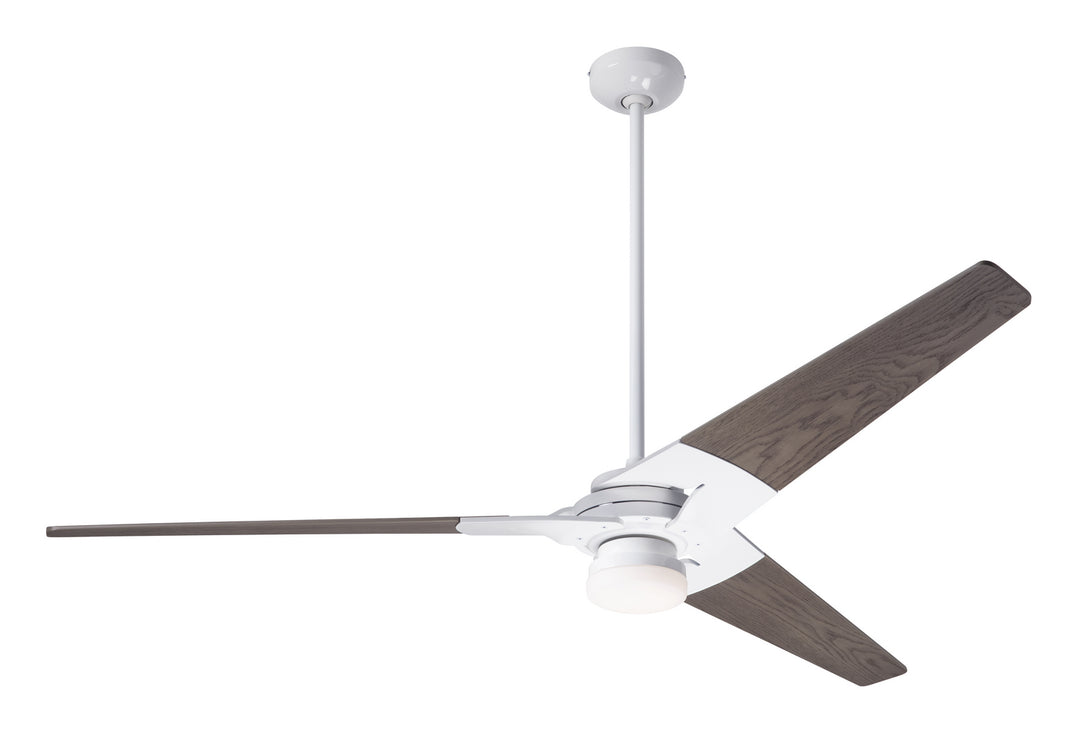 Modern Fan Company Torsion TOR-GW-62-GY-271-002 Ceiling Fan - Gloss White, Graywash/