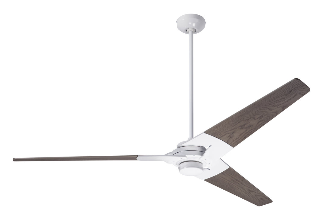 Modern Fan Company Torsion TOR-GW-62-GY-NL-001 Ceiling Fan - Gloss White, Graywash/