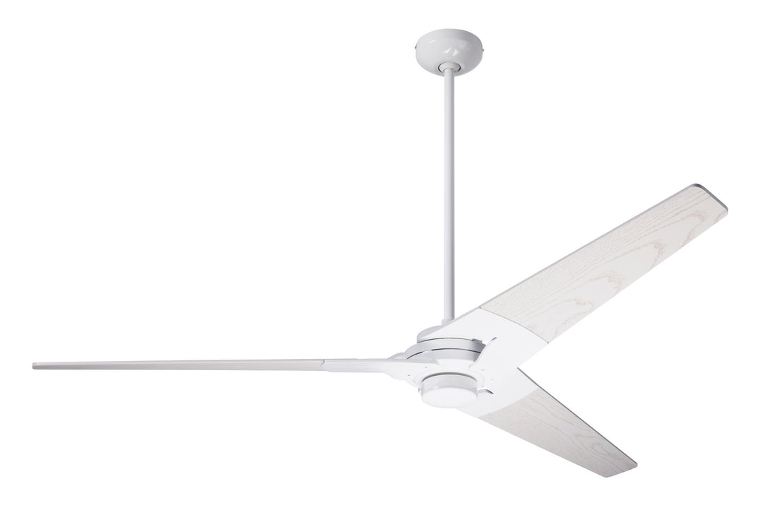 Modern Fan Company Torsion TOR-GW-62-WW-NL-001 Ceiling Fan - Gloss White, Whitewash/