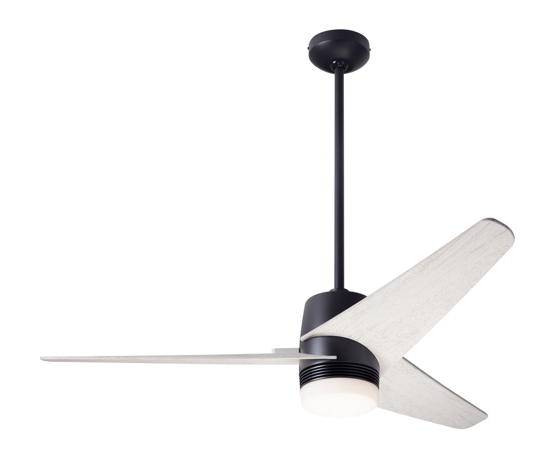 Modern Fan Company Velo DC VEL-DB-48-WW-853-CC Ceiling Fan - Dark Bronze, Whitewash/