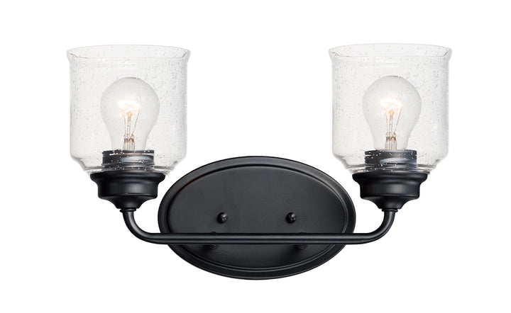 Maxim Acadia 12262CDBK Bath Vanity Light 15 in. wide - Black