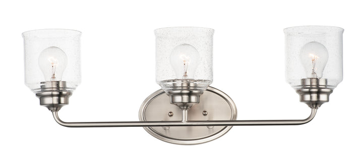 Maxim Acadia 12263CDSN Bath Vanity Light 25 in. wide - Satin Nickel