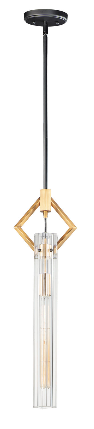 Maxim Flambeau 16111CLBKAB Pendant Light - Black / Antique Brass