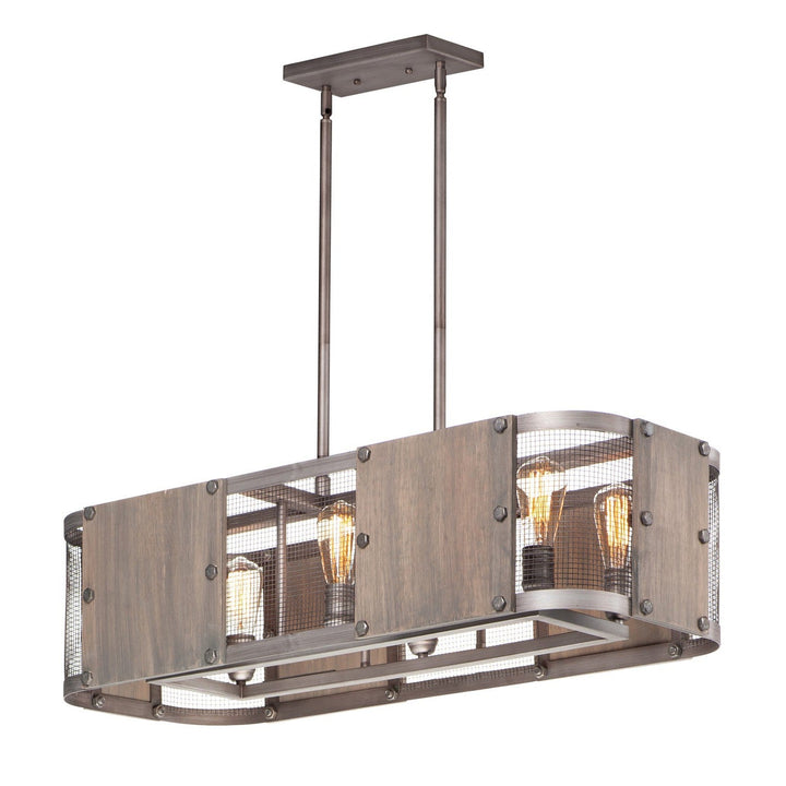 Maxim Outland 25268BWWZ Pendant Light - Barn Wood / Weathered Zinc