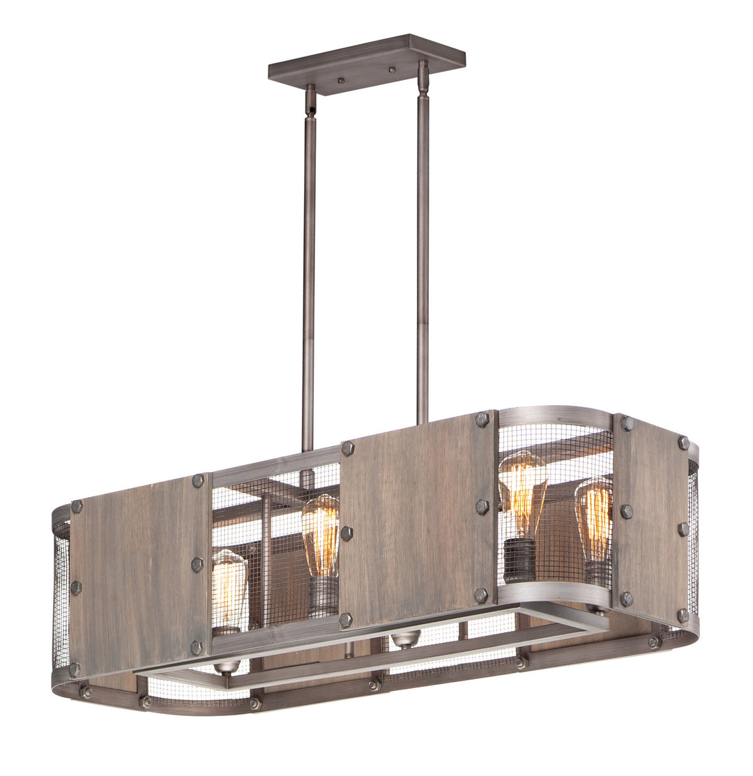 Maxim Outland 25268BWWZ Pendant Light - Barn Wood / Weathered Zinc