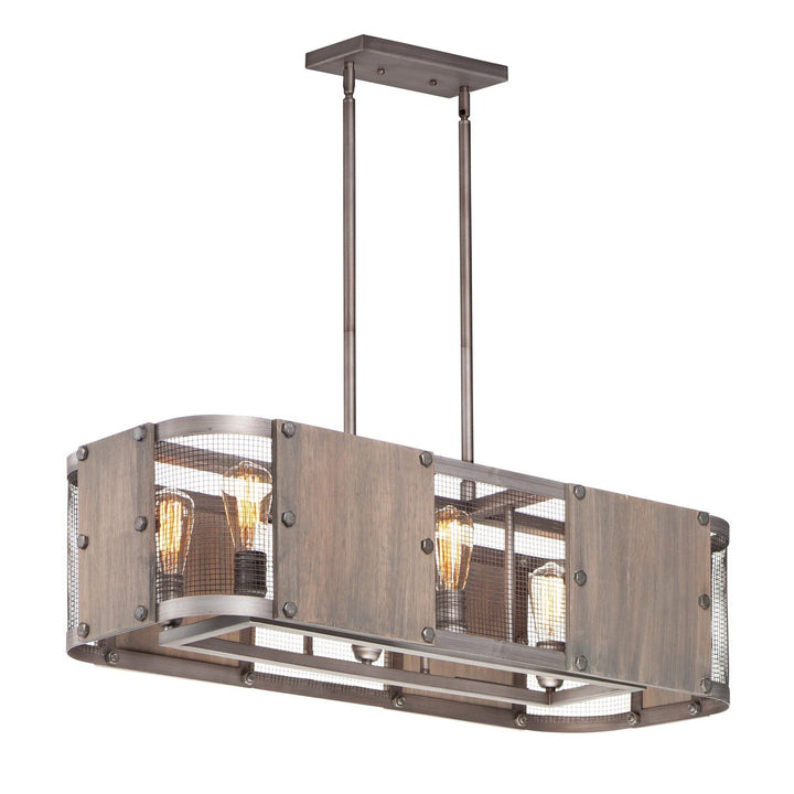 Maxim Outland 25268BWWZ Pendant Light - Barn Wood / Weathered Zinc