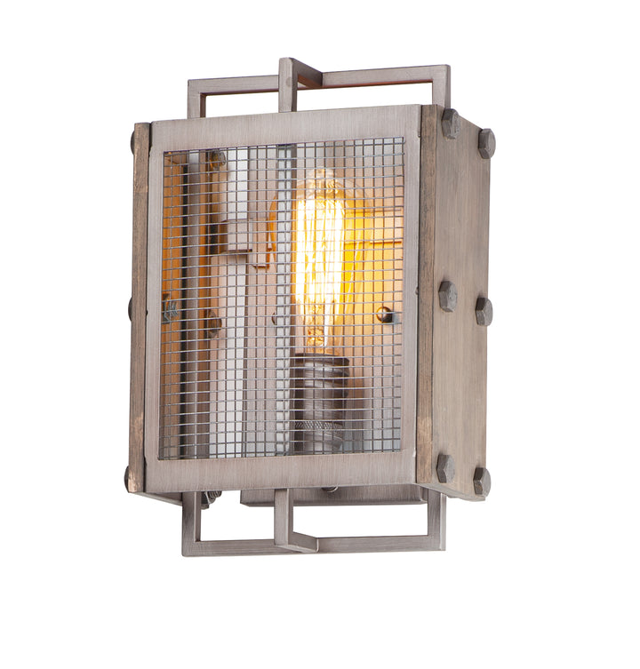 Maxim Outland 25269BWWZ Wall Sconce Light - Barn Wood / Weathered Zinc