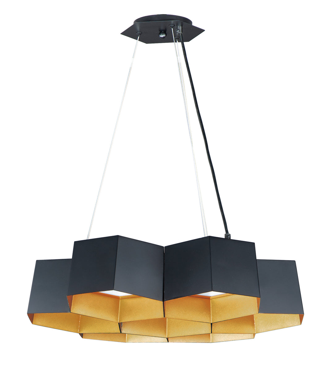 Maxim Honeycomb 30337BKGLD Pendant Light - Black / Gold
