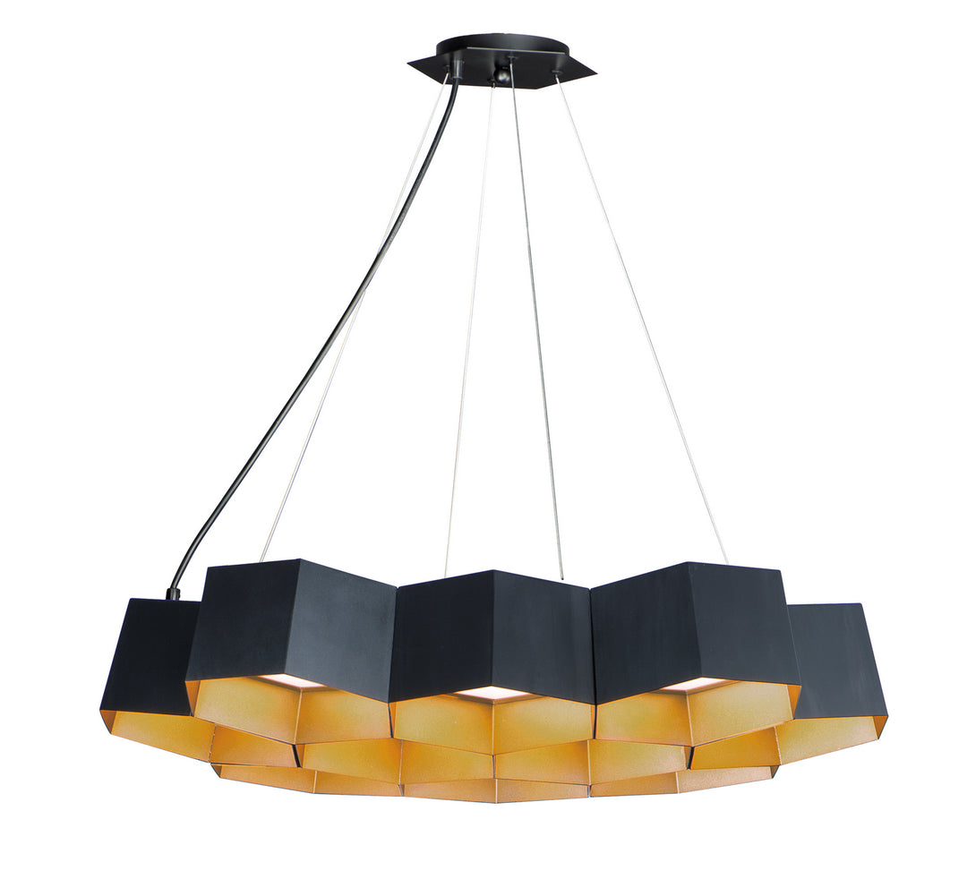 Maxim Honeycomb 30338BKGLD Pendant Light - Black / Gold