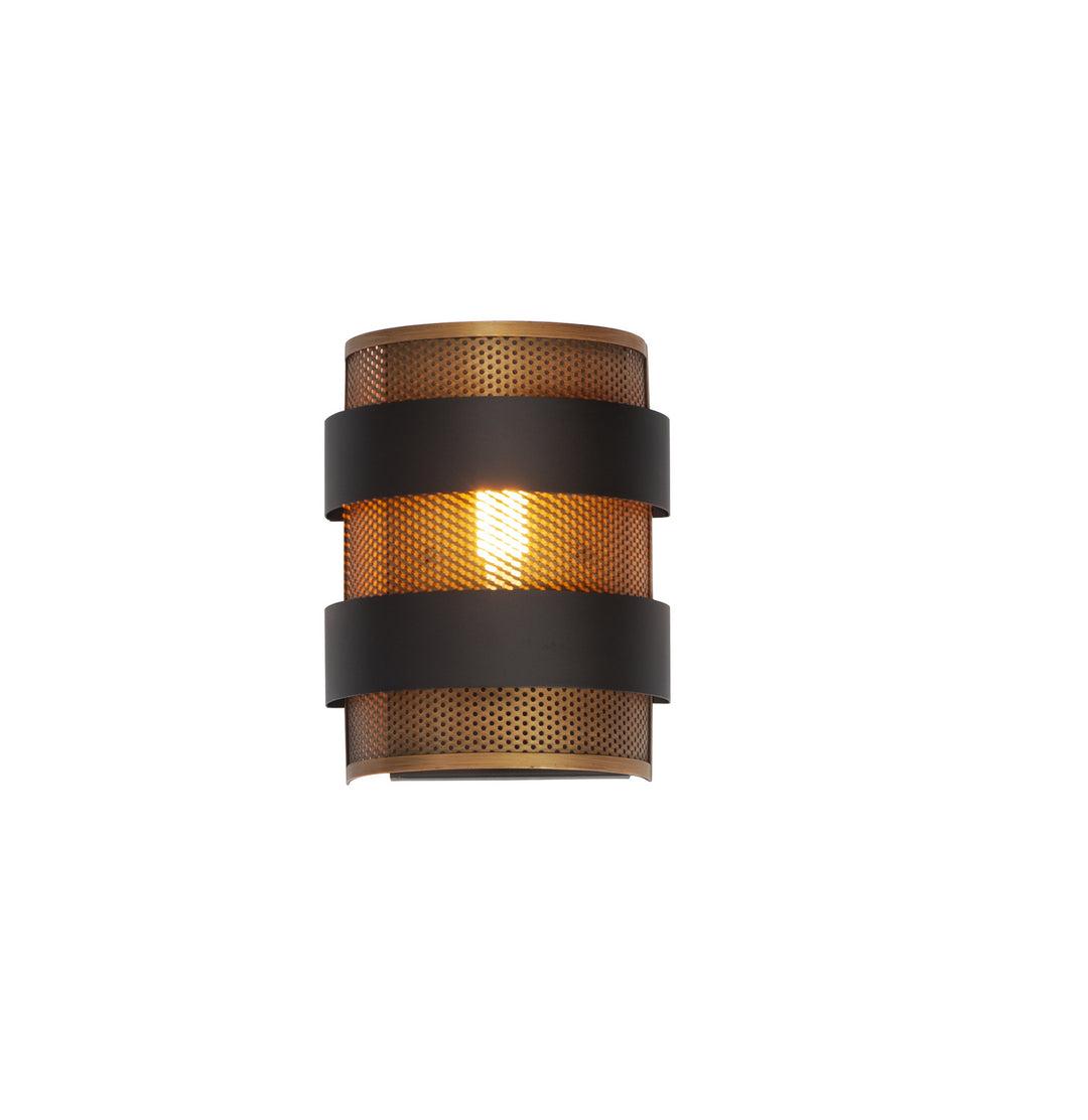 Maxim Caspian 31201OIAB Wall Sconce Light - Oil Rubbed Bronze / Antique Brass