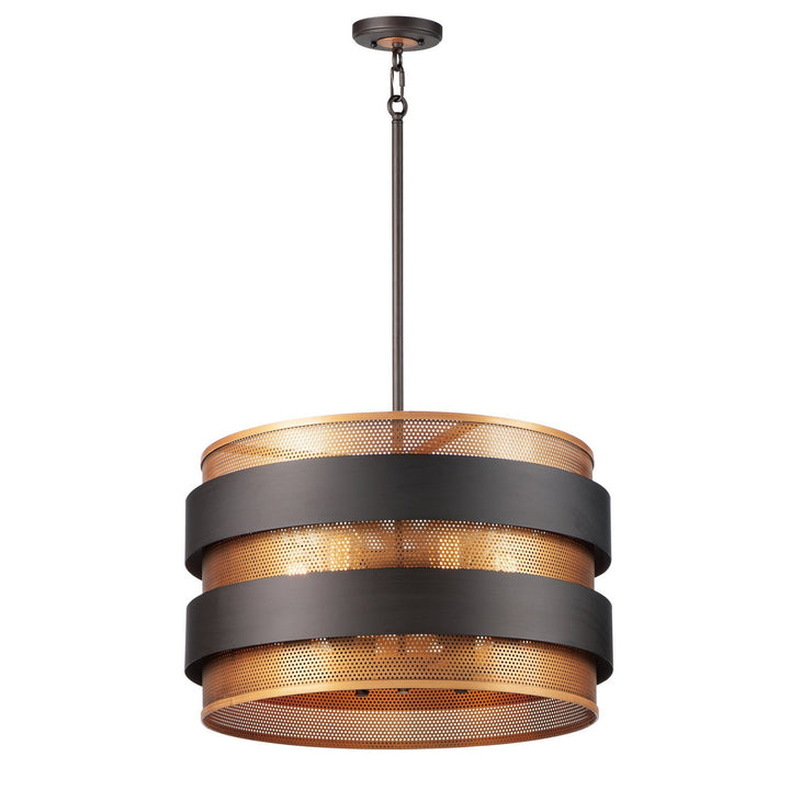 Maxim Caspian 31205OIAB Pendant Light - Oil Rubbed Bronze / Antique Brass