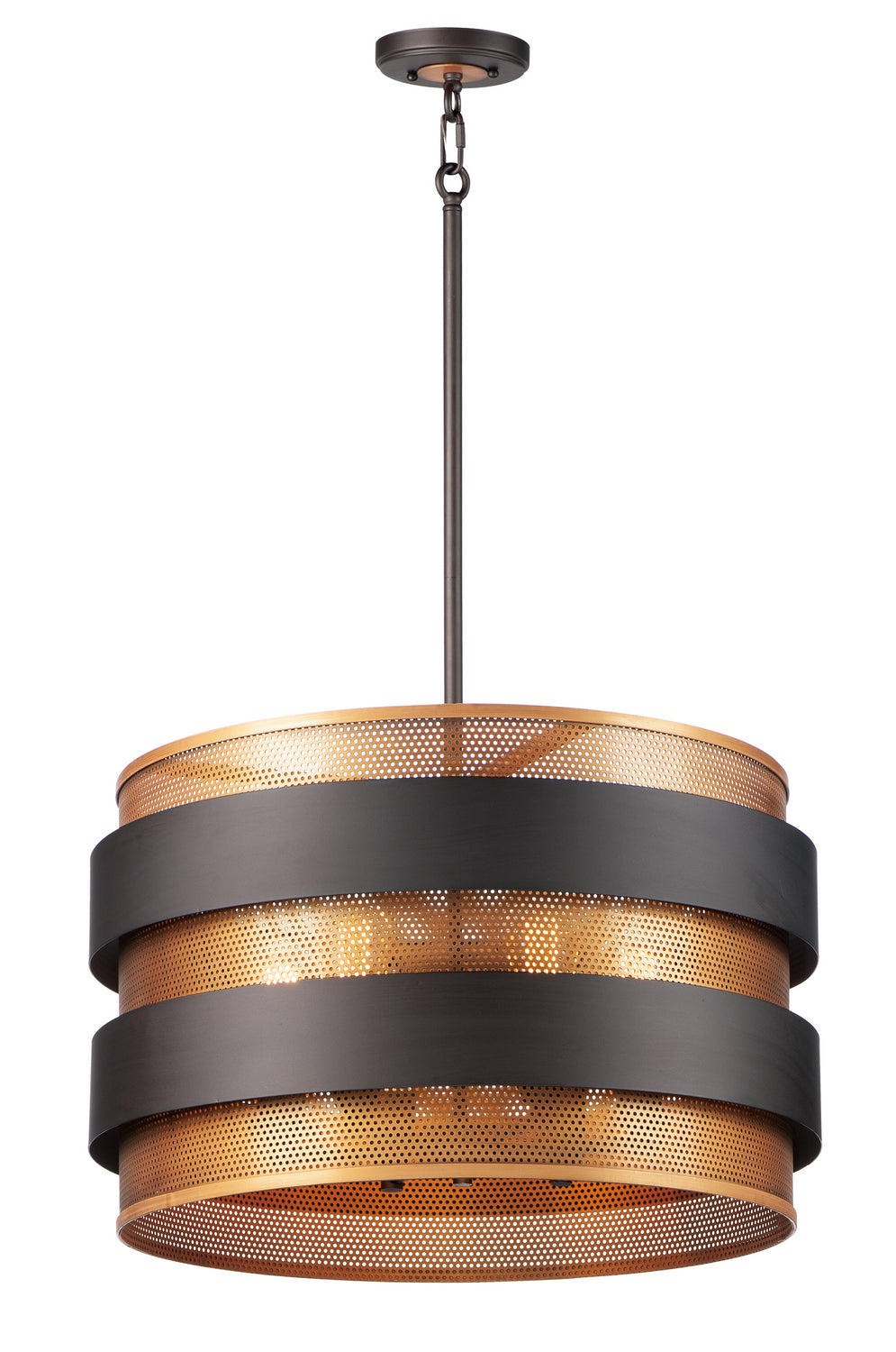 Maxim Caspian 31205OIAB Pendant Light - Oil Rubbed Bronze / Antique Brass