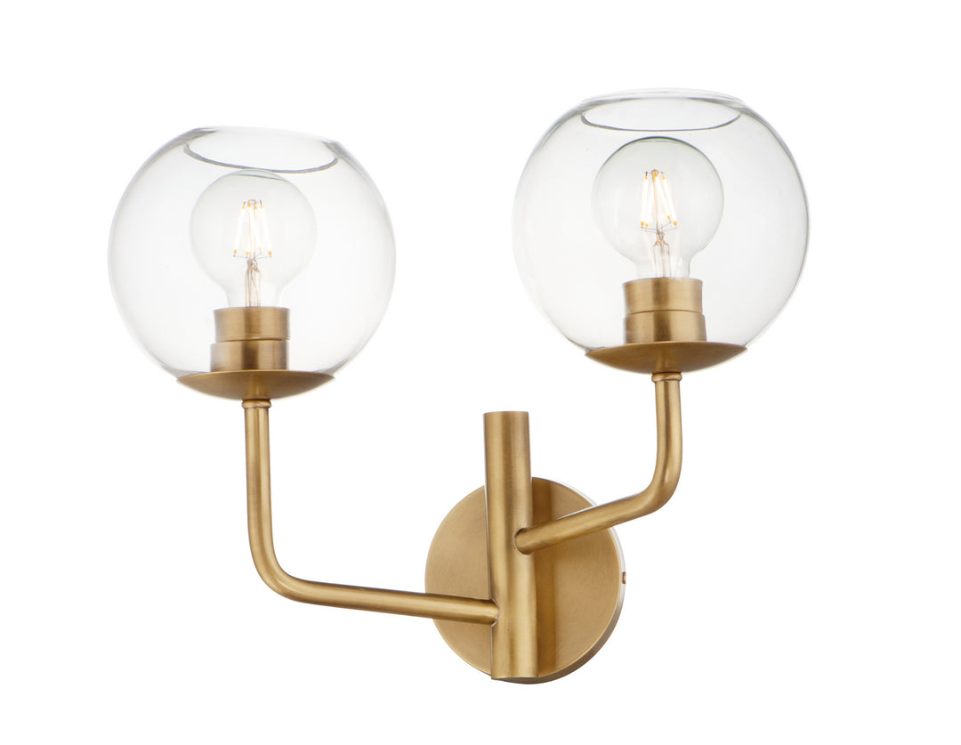 Maxim Branch 38412CLNAB Wall Sconce Light - Natural Aged Brass