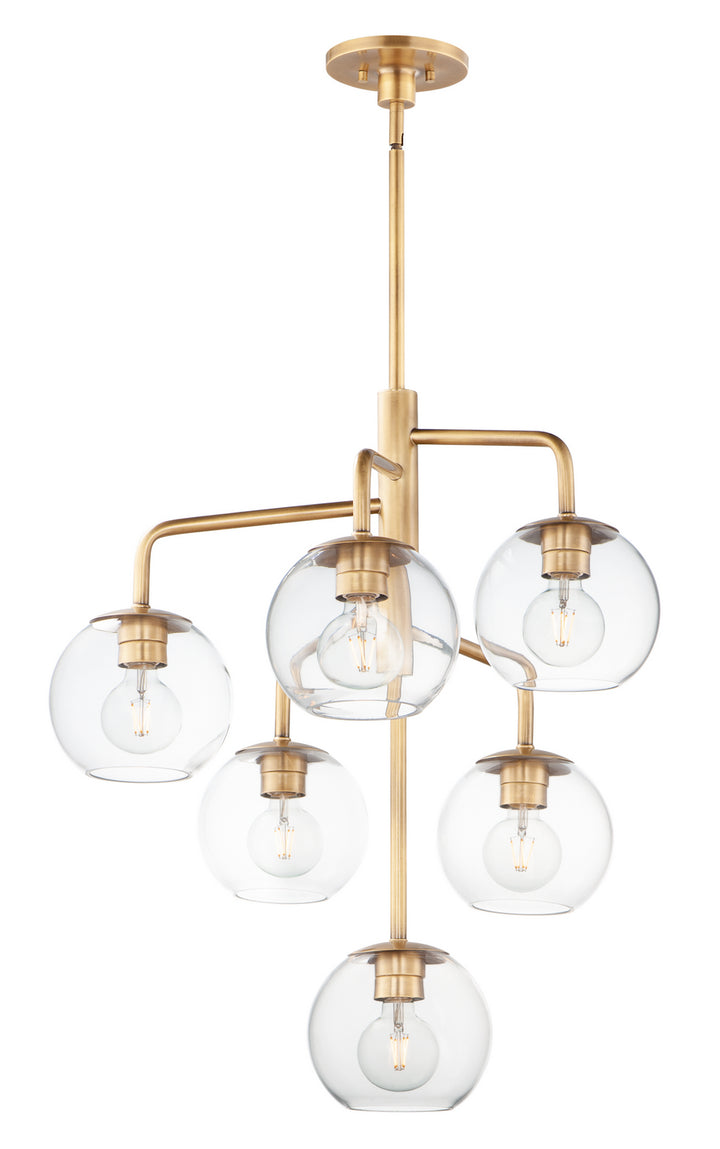 Maxim Branch 38416CLNAB Chandelier Light - Natural Aged Brass