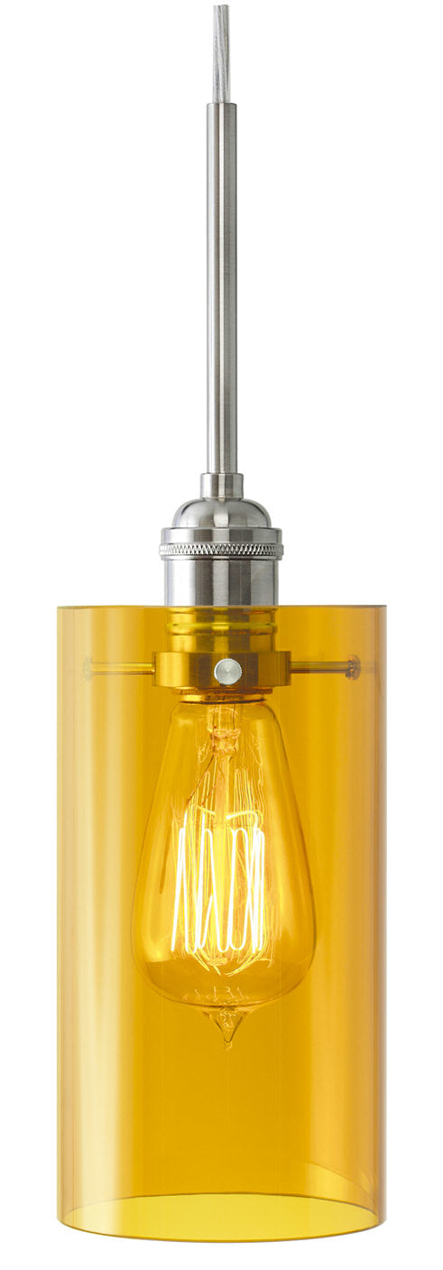 Stone Retro Cylinder PD179AMPNRT6B Pendant Light - Polished Nickel