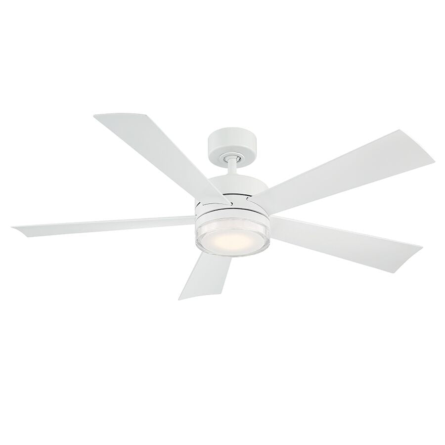 Modern Forms Fan Wynd FR-W1801-52L-27-MW Ceiling Fan 52 - Matte White, Matte White/