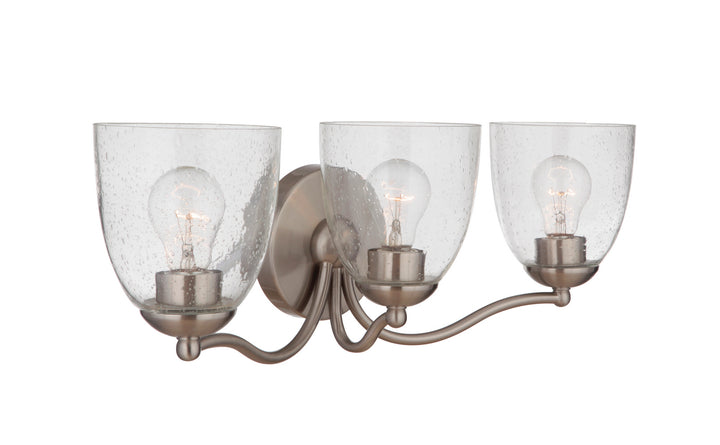 Craftmade Hillridge 19923BNK3 Bath Vanity Light 23 in. wide - Brushed Polished Nickel