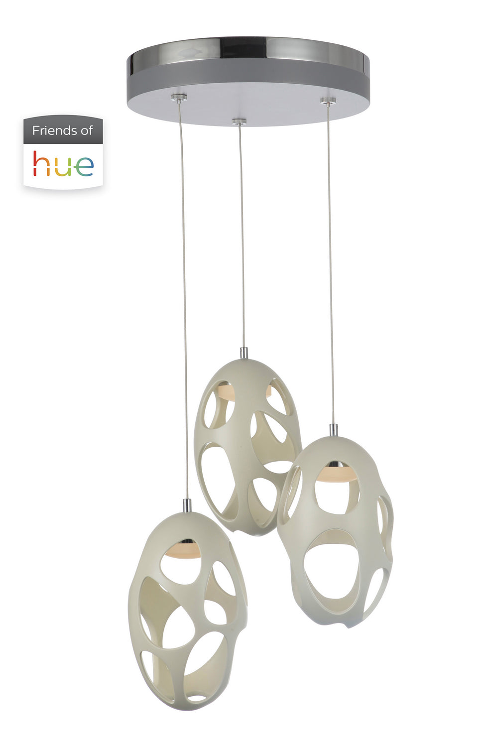 Craftmade Ovale 47993-W-HUE Pendant Light - White