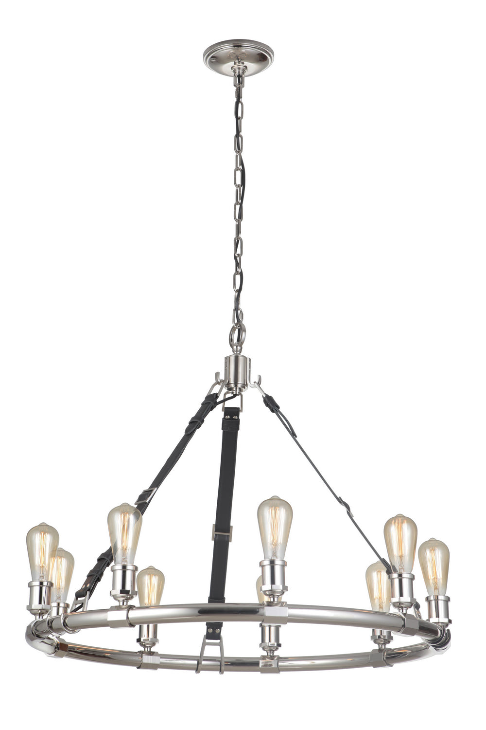 Craftmade Huxley 48129-PLN Chandelier Light - Polished Nickel