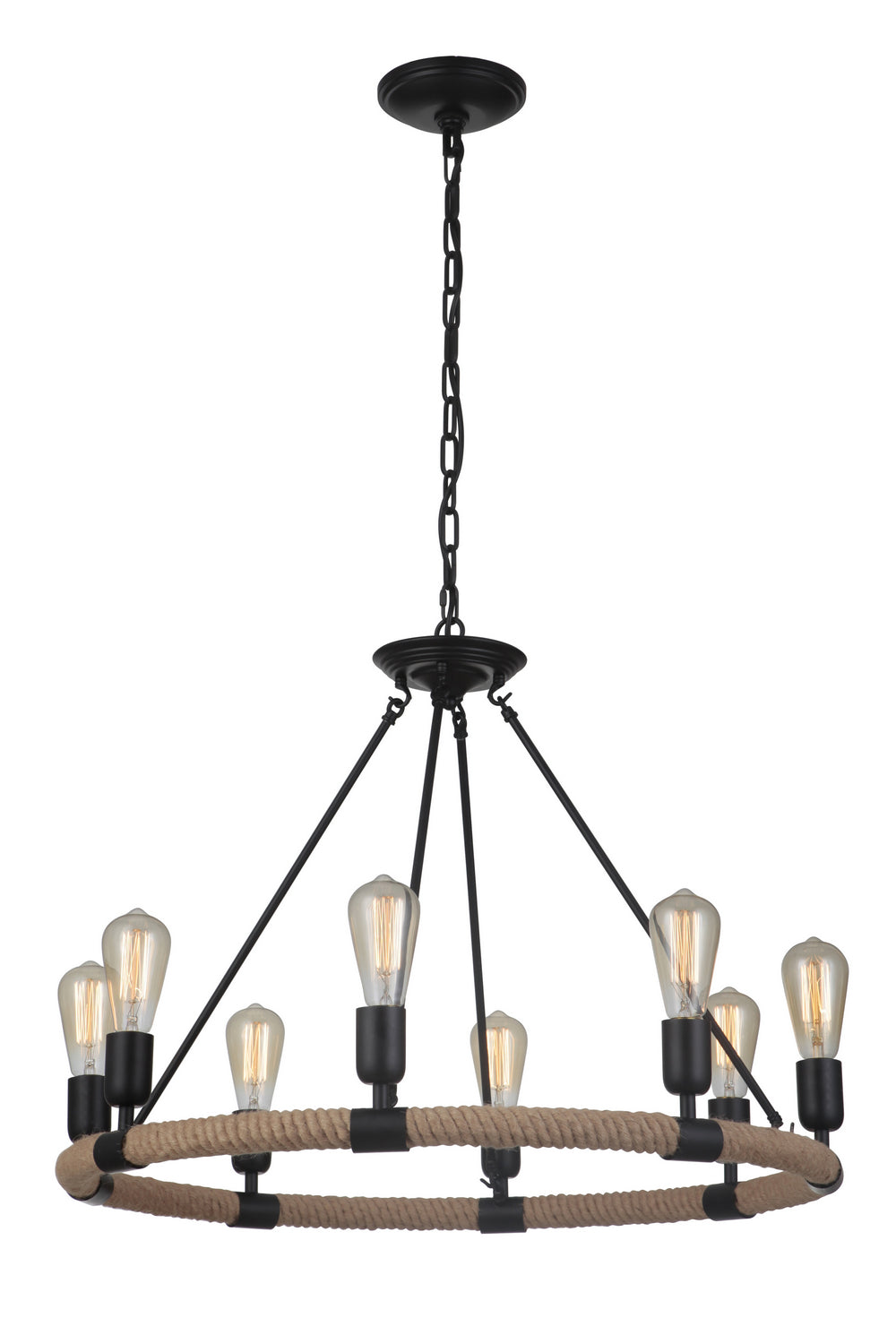 Craftmade Dillon 51728-FB Chandelier Light - Flat Black