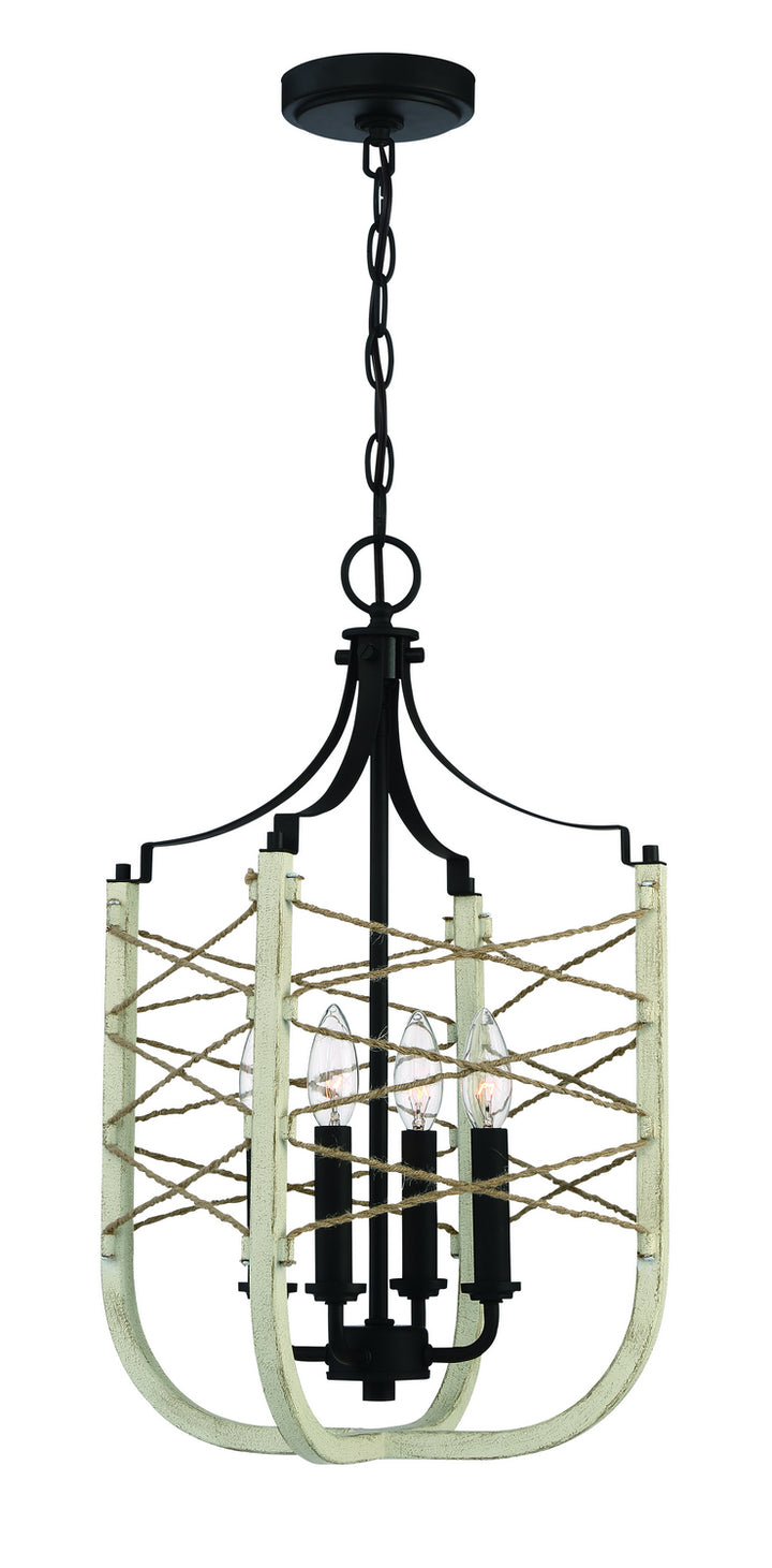 Craftmade Cavendish 52334-CWESP Pendant Light - Cottage White/Espresso