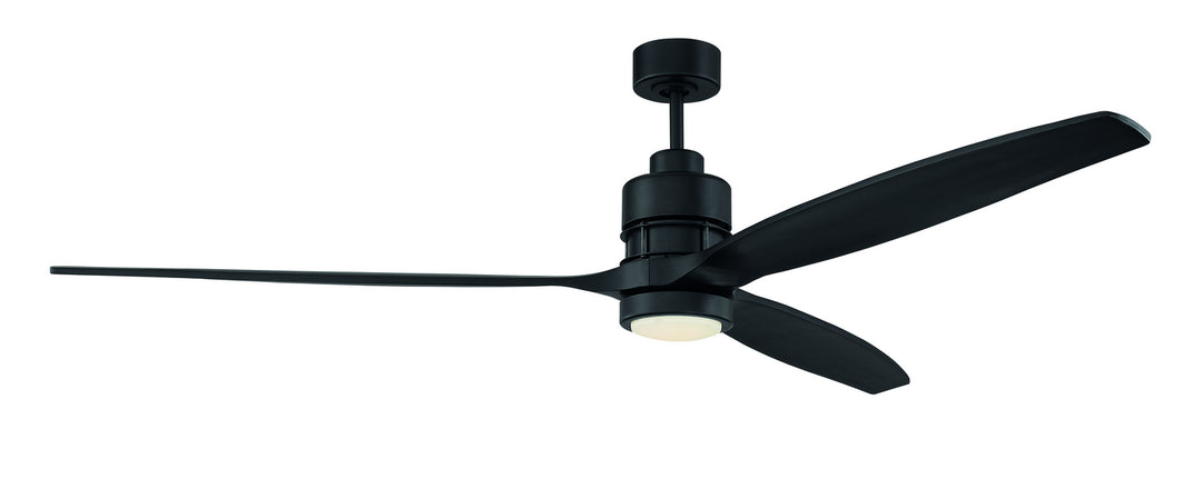 Craftmade Sonnet Motor Only BSON70-FB Ceiling Fan 70 - Flat Black, Flat Black/Flat Black/