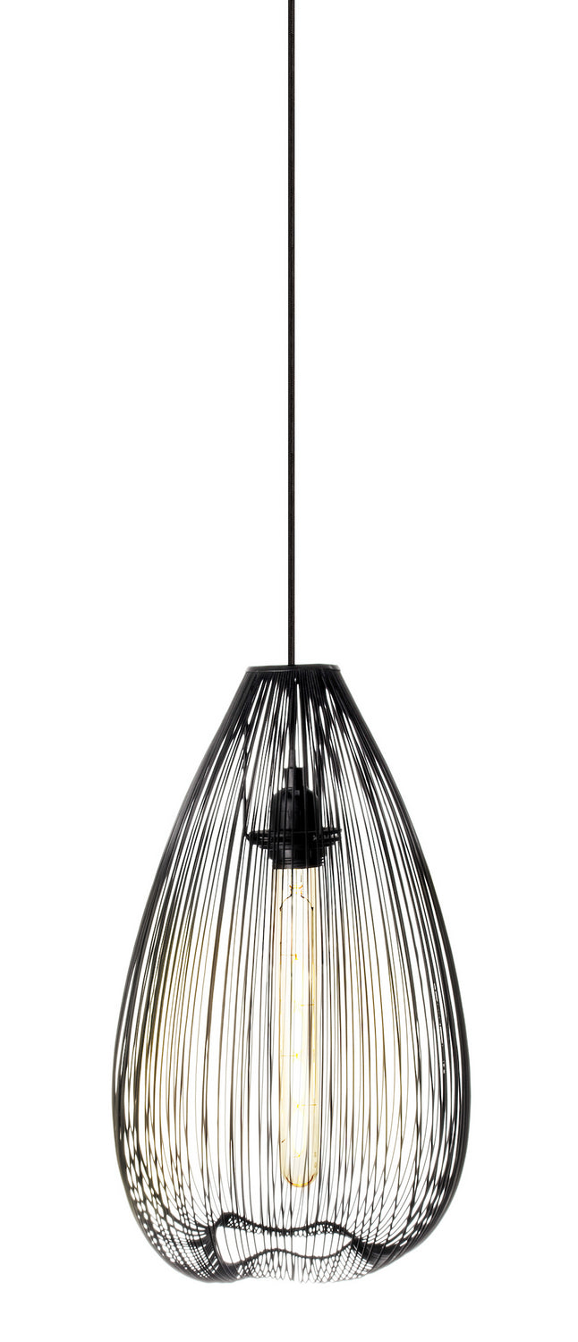 Stone Stretch PD257BKRTL8CM Pendant Light - Black